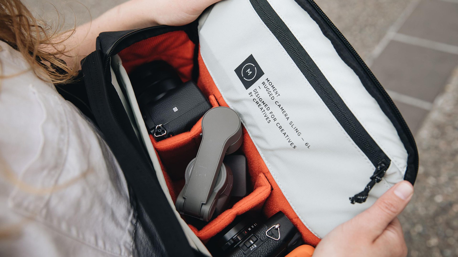 Rugged top sling bag